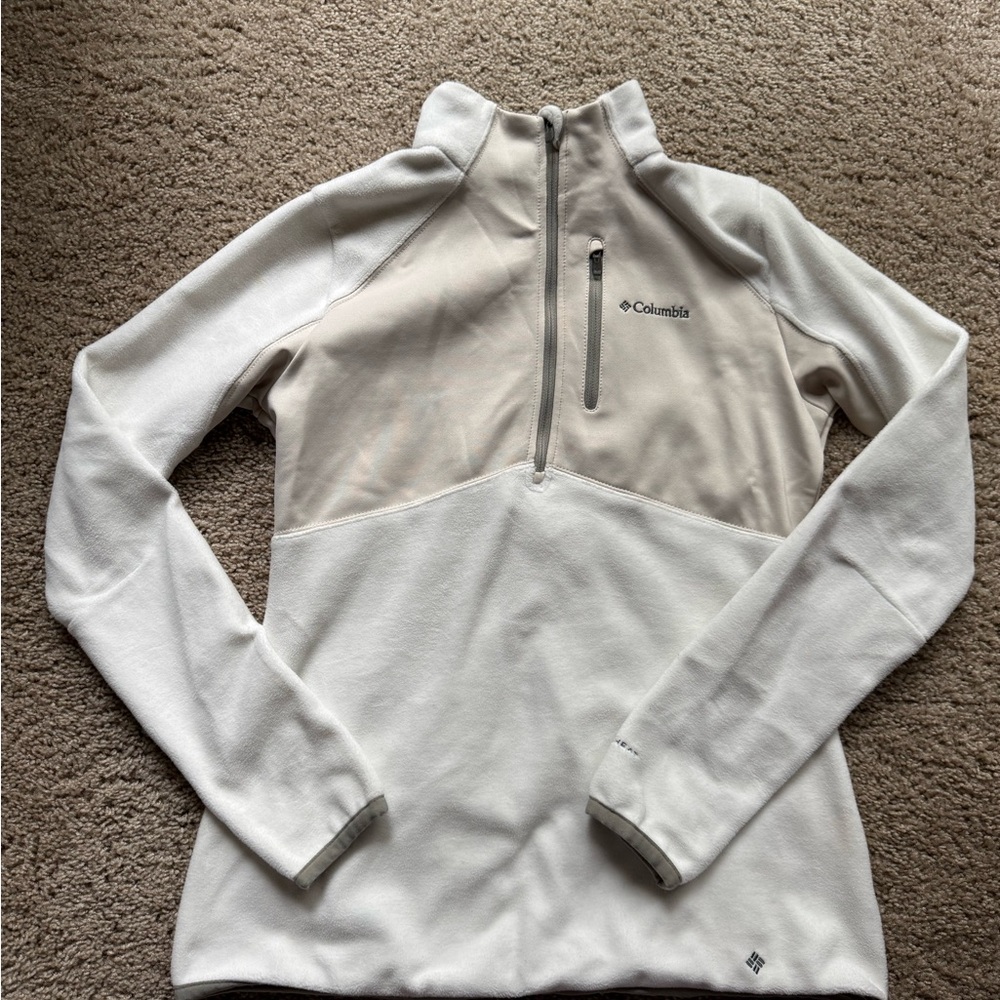 Columbia Off-White Fleece Pullover
